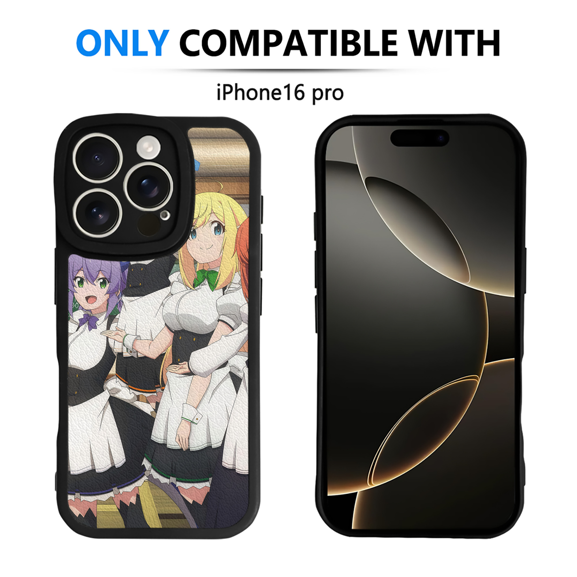 （画像用） 転スラ Regarding Reincarnated to Slime 【iPhone 16シリーズ対応】シリコンスマホケース（レザー調） 材質：シリコン